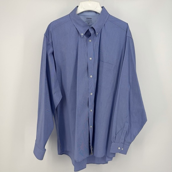 IZOD Advantage Performance Shirt Mens Size 2XL Stretch Easy Care Regular Fit - Picture 4 of 6